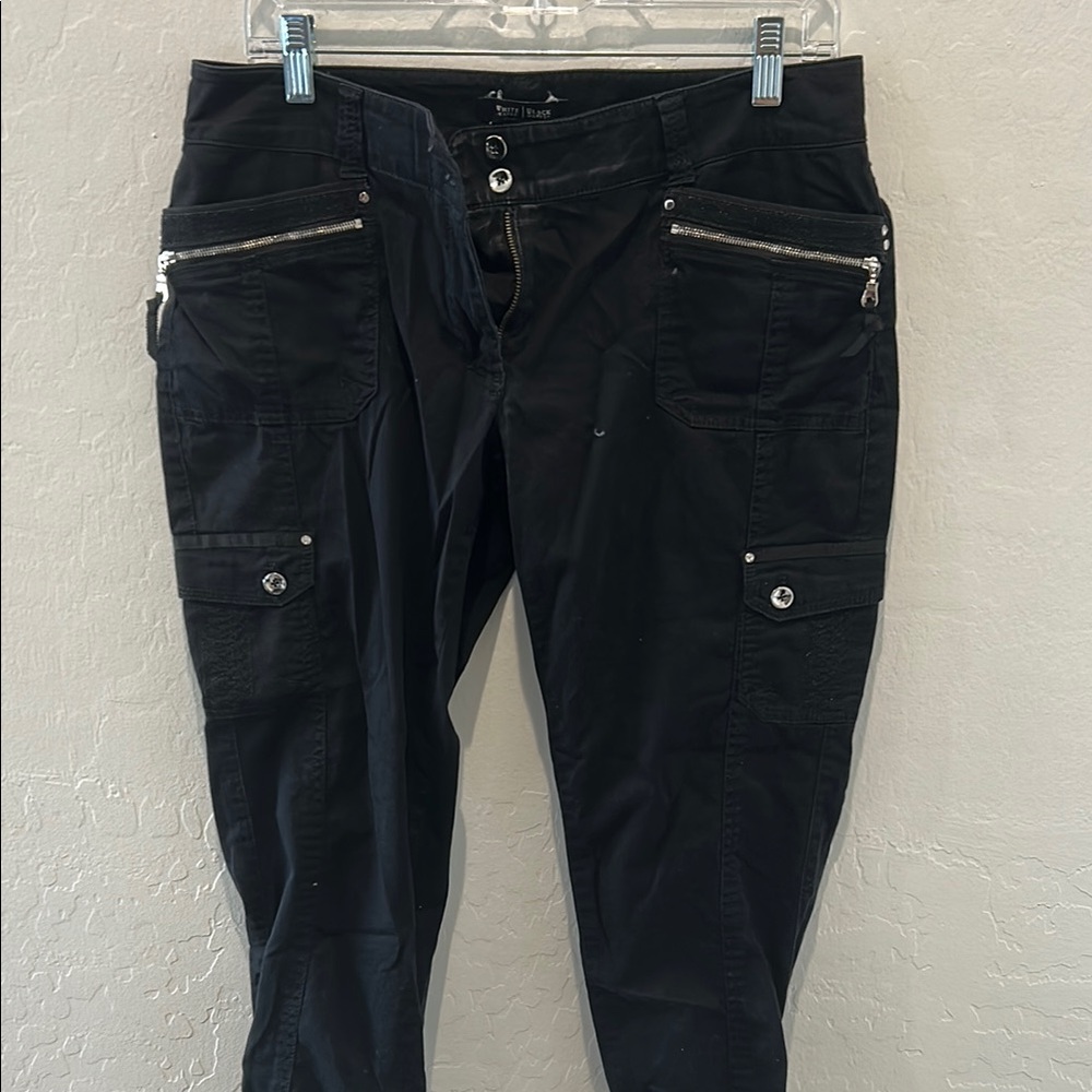 White House Black Market Black Crop Leg Pants